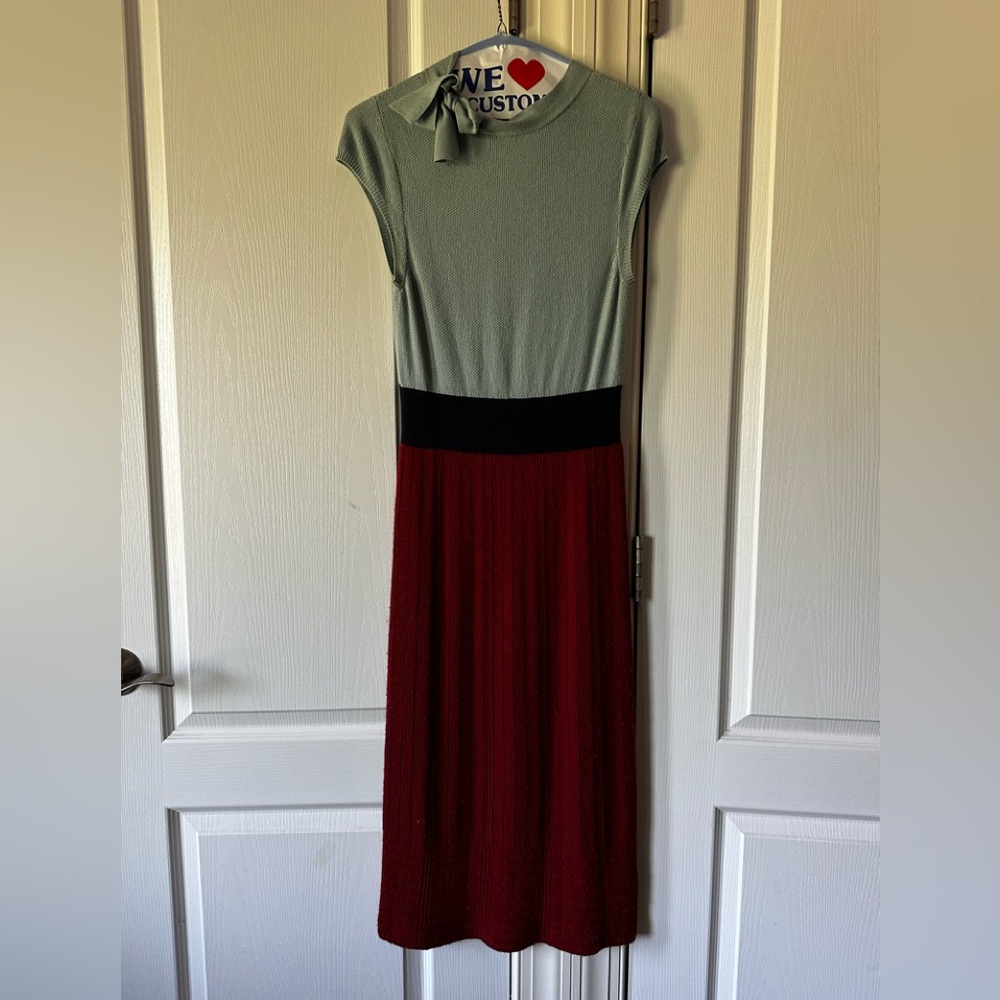 Elegant sweater dress from Anthropologie